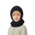 thumbnail image 6 of JMKQLZ Kids Earflap Beanie and Scarf Set, Winter Warm Knit Hat and Neck Warmer Thick Ski Protector Ear Head Hat Scarf Set For Girls Boys, 6 of 7