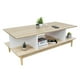 thumbnail image 1 of Mesa de Centro Relan Bari con Entrepaños Blanca y Beige, 1 of 6