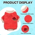 thumbnail image 3 of TELOLY Kitten Clothes,Polyester Dog Clothes for Small Dogs for 8.82-11.02 Lbs for Cats and Dogs,Autumn and Winter Warm Watermelon Girl Dog Clothes,Red,Xl, 3 of 6