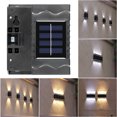 thumbnail image 2 of lámparas LED de luz cálida, luz solar de pared para exteriores, IP65, impermeable, iluminación decorativa de pared, lámpara de pared para valla, patio, jardín, puerta de entrada, escalera., 2 of 4