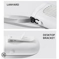 thumbnail image 5 of Luxtrada Portable Rechargeable Fan Mini Waist Hanging Neck Desktop Outdoor Handheld Fan Desktop Fan USB Silent W/ Battery, 5 of 12