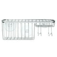 thumbnail image 4 of InterDesign Suction Bathroom Shower Caddy Combo Organizer Basket, Polished Stainless Steel, 4 of 6