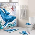 thumbnail image 1 of Shower Curtain 4 Piece Set 3D Digital Printing Home Waterproof Polyester Shower Curtain Shower Curtain Fabric, 1 of 5