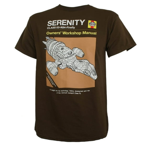 Firefly T-Shirt HAYNES MANUAL SERENITY SHIP Officially Licensed