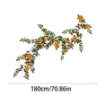 thumbnail image 6 of Artificial Rose Vines Garland 180cm Fake Flower Garland with Green Leaves Decorative Floral Ivy for Wedding Arch Garden Wall Balcony Living Room Bedroom Party Mother's Day Home Decor, 6 of 6
