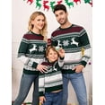 thumbnail image 3 of GymChoice Knitted Christmas Sweater For Family,Reindeer Snowflakes Knitted Pullover, 3 of 6
