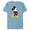 Ocean Blue, variant on Disney Mickey Mouse Classic Pose - Short Sleeve Blended T-Shirt for Adults- Customized-Navy Heather