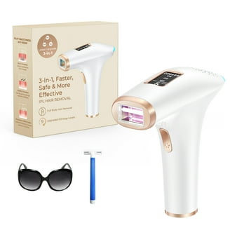 DARZU Laser Hair Removal Device, 999,999 Flashes, Facial and Body