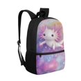 thumbnail image 2 of Uorisanigo 17 Inch Pink Axolotl School Bankpack for Boy Girl 6-12 Year, Casual Basic Bookbag Large Capacity Back to School Bag for Preschool Elementary Kindergarten Schoolbag, 2 of 6