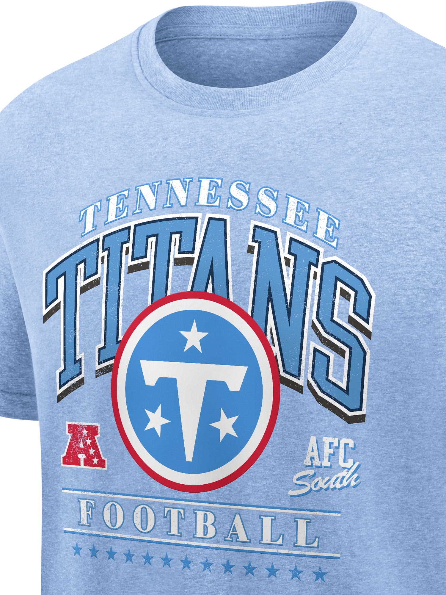 NFL Tennessee Titans Men's Synthetic Blue Heather Short Sleeve T-Shirt