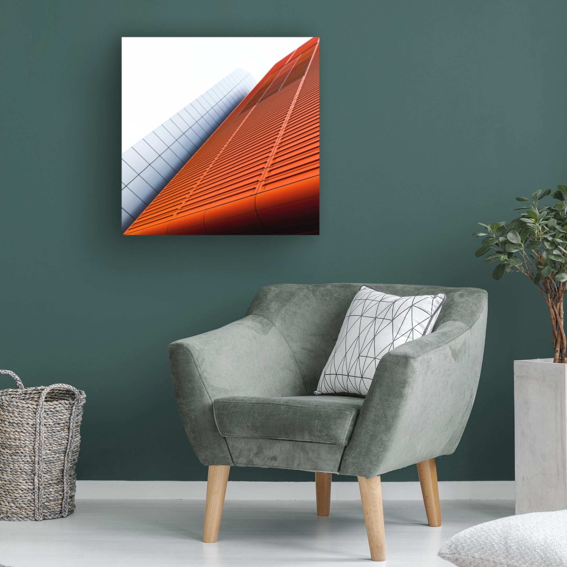 Trademark Fine Art Art Lionse Red Wall Canvas Wall Art