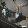 thumbnail image 6 of Karran Usa Ccv100 Cinox 15" Circular Stainless Steel Vessel Bathroom Sink - Gunmetal Grey, 6 of 7
