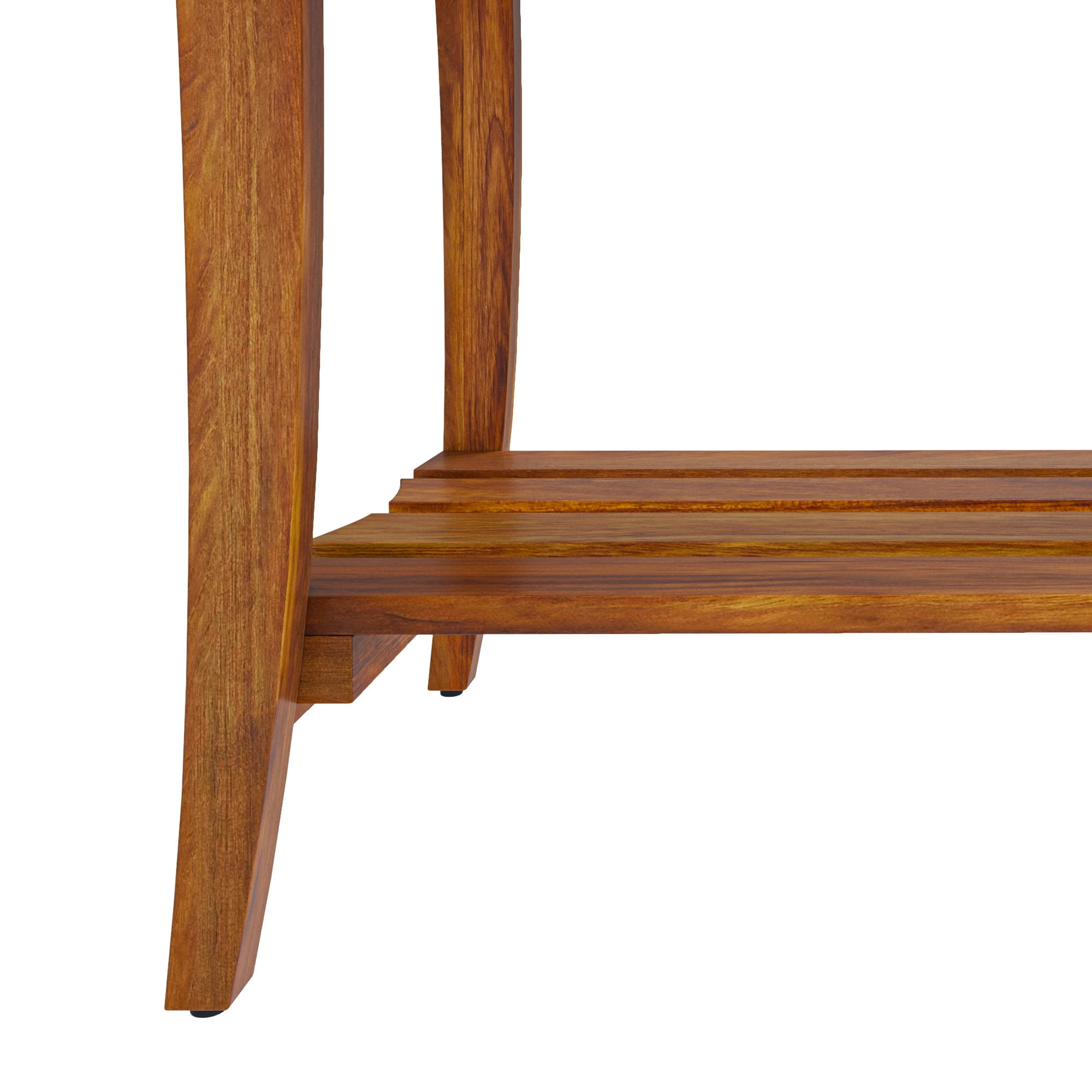 Uforic 30" Teak Wood Bath Bench for Indoor & Outdoor, Waterproof Shower Stool, Brown