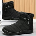 thumbnail image 5 of Unisex Winter High-Top Boots, Water-Resistant Nylon Casual Shoes with Warm Fleece Lining & Side Zipper, 2025 Cold Weather Collection, 5 of 11