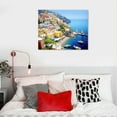 thumbnail image 4 of Nawypu Canvas Prints - Positano, Amalfi Coast, Italy On Canvas Modern Wall Art Pictures for Home Decoration (20X16 Inch, Framed), 4 of 4
