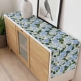 thumbnail image 4 of Blue Spring Floral Table Runner - 108 Inch Long, Kitchen Dining Table Runner Dresser Scarves, Watercolor Flowers Pastoral Farmhouse Decor for Coffee Tables Wedding Party Banquet, 4 of 8