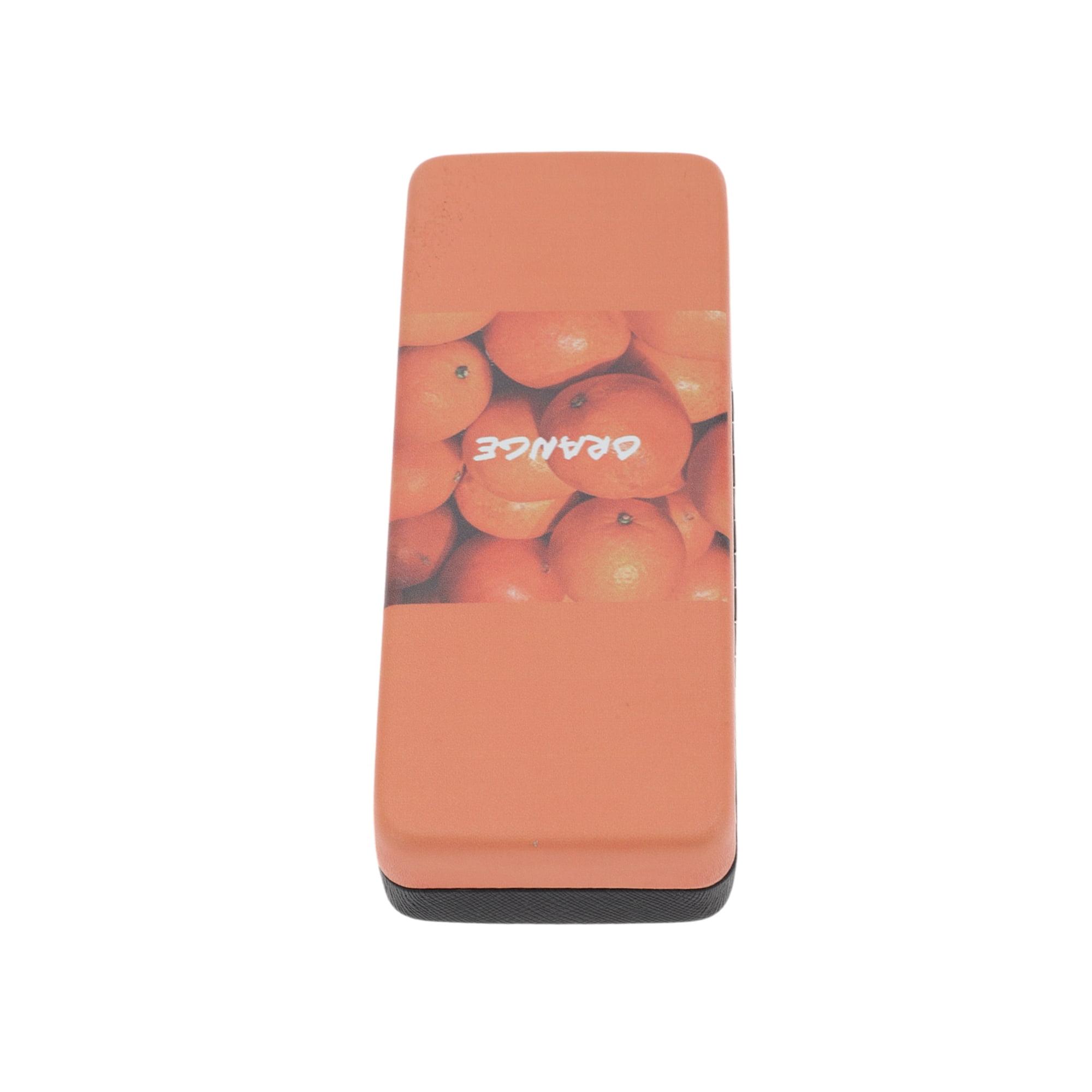 Unique Bargains Fruit Pattern Eyeglasses Case Portable Eyeglasses Storage 1 Pc Orange