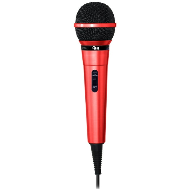 QFX Dynamic Professional Microphone Red