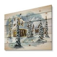 thumbnail image 1 of Design Art - Evening winter scene in Mountains with Christmas Tree, 1 of 5
