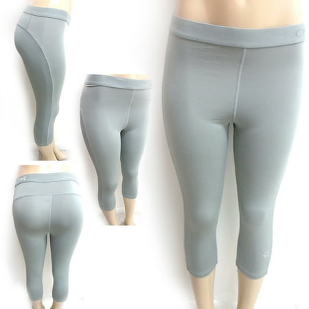 Capri Length Footless Tight - Women Leggings Pants Cropped Capri Running Yoga Sport High Waist Tight Fitness