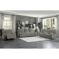 thumbnail image 5 of Lexicon Borneo Traditional Chenille Double Reclining Sofa in Mocha, 5 of 7