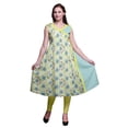 thumbnail image 1 of Bimba Robe d'Été Indienne Imprimée Style Angrakha pour Femmes Tunique Ethnique, 1 of 6