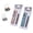 B, variant on Compact Pinless Stapler Alternative Includes 2 Clip Dispensers And 116 Metal Clips For Paper Fastening