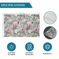 thumbnail image 6 of Vintage Spring Floral Placemats Set of 12, Botanical Summer Pink Green Placemats for Dining Table, Place Mats for Kitchen Tabletop, Waterproof Wipeable Dining Table Mats Set, 6 of 9