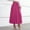 *Hot Pink, variant on ClodeEU Women's High Waist Elastic Waist A Line Midi Skirt, Solid Color Flared Swing Skirt Black,Women's Plus XL