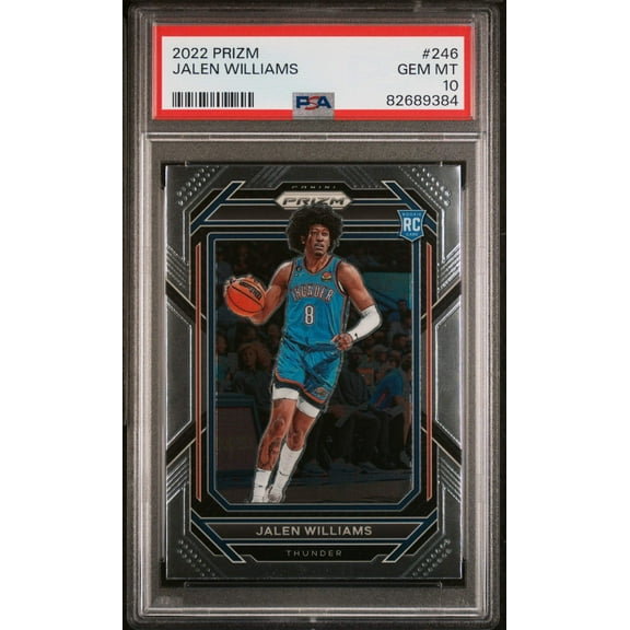 Graded 2022 Panini Prizm Jalen Williams #246 Rookie RC Basketball Card PSA 10 Gem Mint