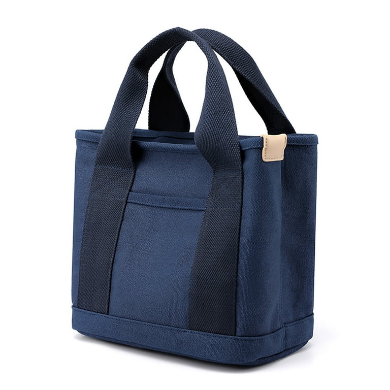 Multi Pocket Canvas Tote Bag with Zipper, 2023 New Large