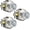 Brushed Nickel, variant on Glass Door Knobs, Polished Chrome Crystal Door Knobs Interior, Modern Glass Interior Doorknobs for Closet and Hall, Crystal Passage Door Knob, 1 Pack