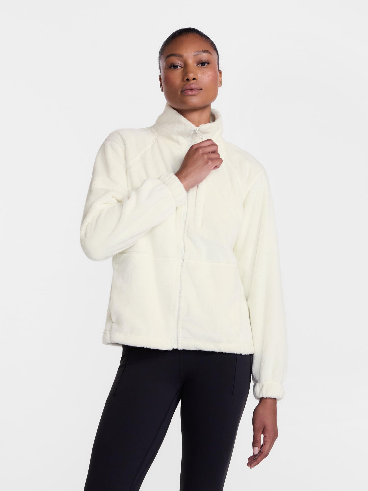 Ozark Trail Women's and Women's Plus Zip Up Fleece Jacket, Sizes XS-3X