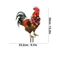 thumbnail image 3 of feimajia Tree Insert Metal Christmas Chicken Ground Plug Iron Garden Christmas Outdoor Decoration White, 3 of 5