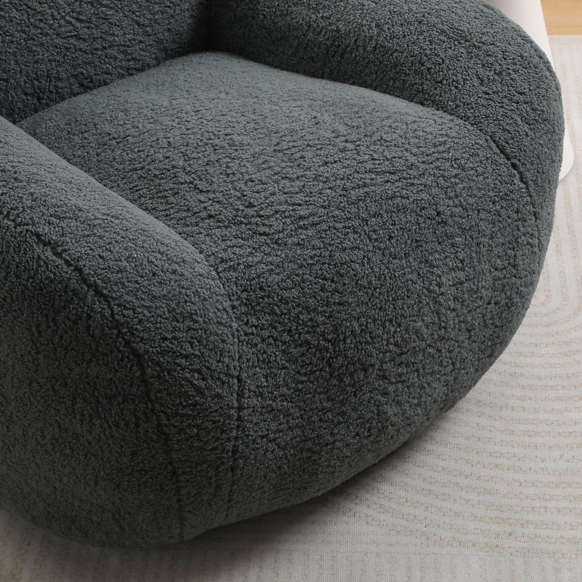 Jopath Bean Bag Chair, Bean Bag Sofa for Adults Comfy Beanbag Giant Bean Bag Couch with Armrest Large for Gaming Reading Living Room Bedroom Apartment Dark Gray