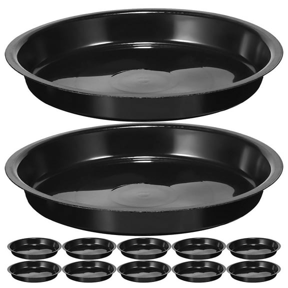 WSTEER 16Pcs Round Flowerpot Water Tray Round Plant Saucer Garden Plant Pot Holder Trays