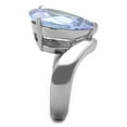 thumbnail image 4 of Luxe Jewelry Designs Women's Stainless Steel Engagement Ring with Light Amethyst CZ Stone - Size 5, 4 of 4