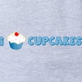 thumbnail image 2 of CafePress - I Love Cupcakes - Cute Infant Baby Football Bodysuit, 2 of 3