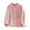 #0179-Pink, variant on Betivan Women's Fleece Bed Jacket Stylish Notched Collar, Long Sleeves, Front Pockets, Button Front