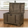thumbnail image 3 of Old Fashioned Large Natural Wood Storage Trunk and Coffee Table, 3 of 8