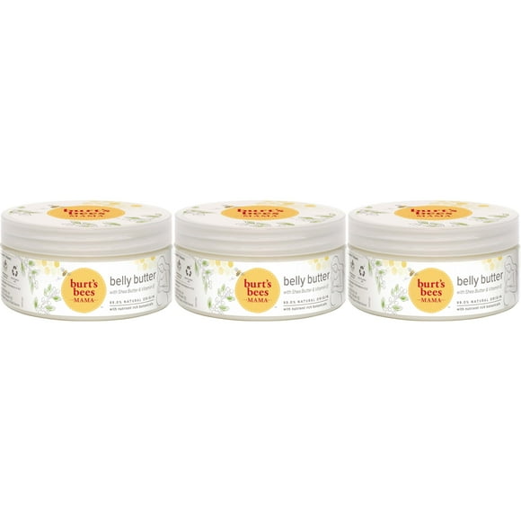 Burt's Bees Mama Belly Butter Stretch Mark Cream for Pregnancy Massages Body & Reduces Scar Appearance, Prenatal & Postnatal Tummy Skin Care, Shea Butter & Vitamin E Rich Formu