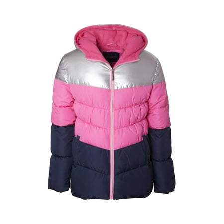 Limited Too Metallic colorblock puffer jacket (big girls)