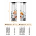 thumbnail image 6 of Fsddascl Orange Blue Pumpkins Fall Blackout Curtains for Bedroom/Living Room, Thermal Insulated Kitchen Curtains, Thanksgiving Farmhouse Check Grommet Darkening Window Treatment Drapes 27.5"x39"x2, 6 of 6