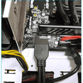 thumbnail image 5 of 90 Degree UP/Down Angle USB 3.0 19/20Pin to Dual USB-A Female Port Adapter Cable Motherboard Internal Extension Cord B,1 x Cable, 5 of 8