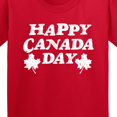 thumbnail image 4 of Inktastic Happy Canada Day with Distressed Maple Leaves Youth T-Shirt, 4 of 5