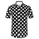 thumbnail image 1 of INSPIRE CHIC Camisa de lunares de verano para hombre, camisas hawaianas con patrón de manga corta y botones Negro M, 1 of 6
