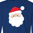 thumbnail image 4 of Inktastic Santa Claus, Smiling Santa, Santa Hat, Christmas Long Sleeve Youth T-Shirt, 4 of 5