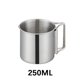 thumbnail image 1 of Taza de acero inoxidable con asa plegable, vaso portátil de viaje para acampar, leche, té, agua y café, 250/350/500ML, 1 of 4