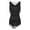 Black, variant on inlzdz Womens Latin Dance Leotard Sleeveless Rhinestone Tassel Bodysuit for Cha-Cha Tango Samba Royal Blue XL