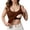 Brown, variant on Women's Tank Top with Built In Bra Padded Shelf Bra Workout Camisole Casual Undershirt